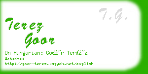 terez goor business card